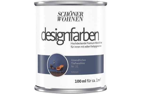 SCHÖNER WOHNEN-Kollektion Wandfarbe Designfarben, hochdeckende Premium-Wandfarbe, Farbwelt Blau