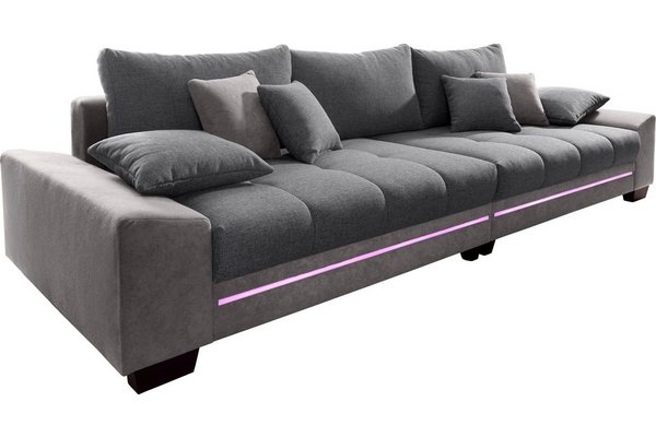 Mr. Couch Big-Sofa Nikita, wahlweise mit Kaltschaum (140kg Belastung/Sitz) und Bluetooth-Sound