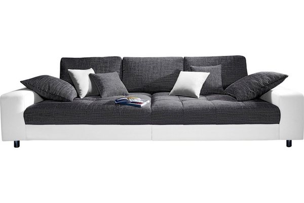 Mr. Couch Big-Sofa Tobi, wahlweise mit Kaltschaum (140kg Belastung/Sitz) und RGB-Beleuchtung