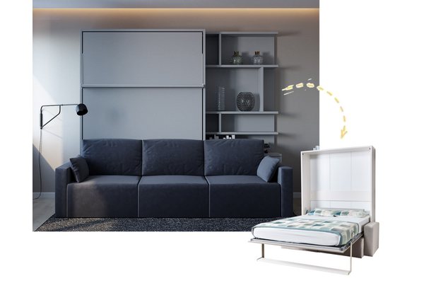Multimo Wohnwand Multimo ROYAL Wohnwand mit Wandbett und Couch