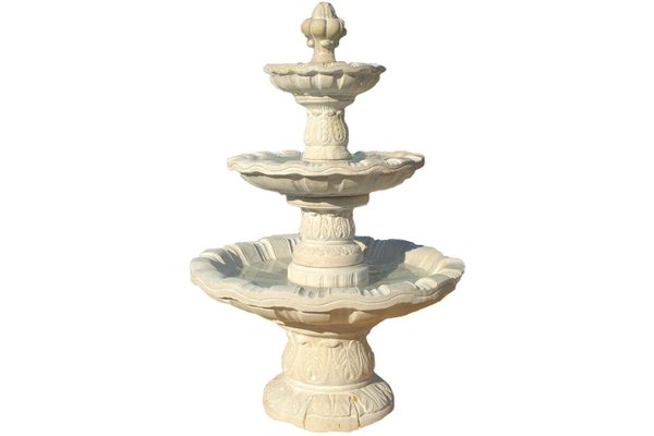 Stilvoller Kaskadenspringbrunnen für den Garten aus Steinguss - Frederica / Etna