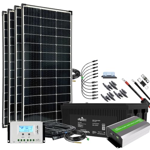 Offgridtec Autark XXL-Master 600W Solaranlage - 2000W AC Leistung 260Ah AGM Akku 12V 230V
